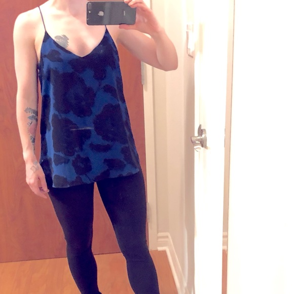 Abstract Floral Dressy Tank - Picture 6 of 10